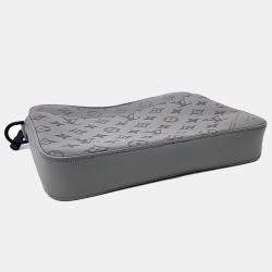 Louis Vuitton Grey Leather Shadow Duo Messenger Bag
