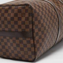 Louis Vuitton Damier Ebene Canvas Keepall Bandouliere 55 Bag