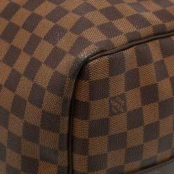 Louis Vuitton Damier Ebene Canvas Keepall Bandouliere 55 Bag