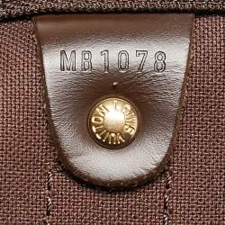 Louis Vuitton Damier Ebene Canvas Keepall Bandouliere 55 Bag