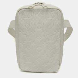 Louis Vuitton White Monogram Empreinte Utility Side Shoulder Bag