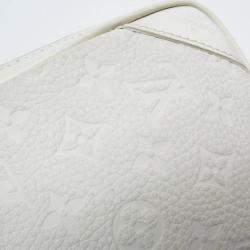 Louis Vuitton White Monogram Empreinte Utility Side Shoulder Bag