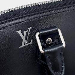 Louis Vuitton Noir Calf Leather Alma Eeast West Bag