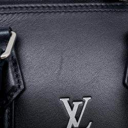 Louis Vuitton Noir Calf Leather Alma Eeast West Bag