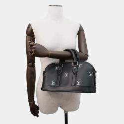 Louis Vuitton Noir Calf Leather Alma Eeast West Bag