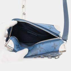 Louis Vuitton Blue Monogram Aqua Garden Mini Soft Trunk Bag