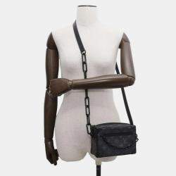 Louis Vuitton Noir Monogram Eclipse Mini Soft Trunk  Bag