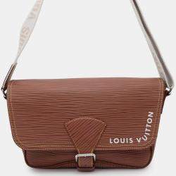  Louis Vuitton Brown Epi Xl Montsouris Messenger Bag