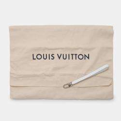 Louis Vuitton White Leather Newspaper Clutch 