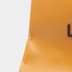 Louis Vuitton Orange Leather Shopper Tote Bag
