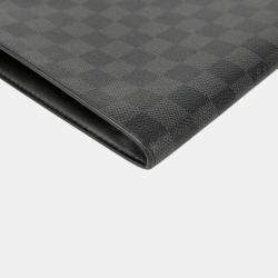 Louis Vuitton Graphite Canvas Pochette Jour GM Clutch
