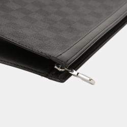Louis Vuitton Grey Damier Graphite Canvas Pochette Voyage MM Clutch Bag