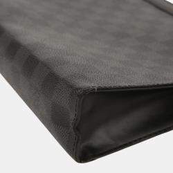 Louis Vuitton Grey Damier Graphite Canvas Pochette Voyage MM Clutch Bag