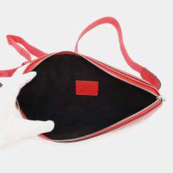 Louis Vuitton Supreme Collaboration Red Epi Leather Bumbag PM Bag
