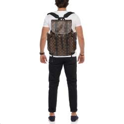 Louis Vuitton Monogram Macassar Canvas PM Christopher Backpack
