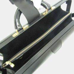 Louis Vuitton Black/Noir Epi Leather Serviette Fermoir Briefcase