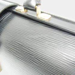 Louis Vuitton Black/Noir Epi Leather Serviette Fermoir Briefcase