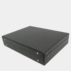 Louis Vuitton Black/Ardoise Taiga Leather Diplomat Attache Case