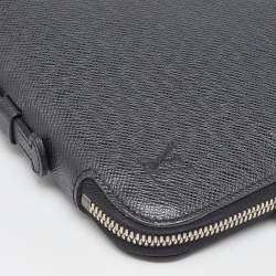 Pre Owned Louis Vuitton Ardoise Taiga Leather Vladimir Business Portfolio