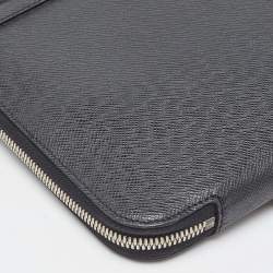 Pre Owned Louis Vuitton Ardoise Taiga Leather Vladimir Business Portfolio