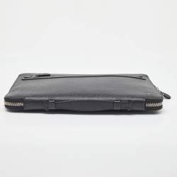 Pre Owned Louis Vuitton Ardoise Taiga Leather Vladimir Business Portfolio