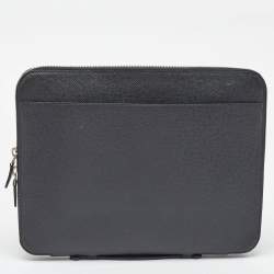 Pre Owned Louis Vuitton Ardoise Taiga Leather Vladimir Business Portfolio