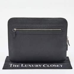 Pre Owned Louis Vuitton Ardoise Taiga Leather Vladimir Business Portfolio