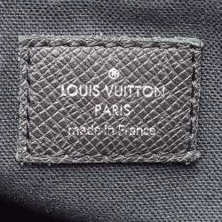 Louis Vuitton Black Leather Taiga Andrei Ardoise Messenger Bag