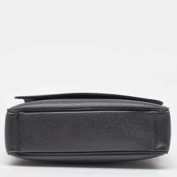Louis Vuitton Black Leather Taiga Andrei Ardoise Messenger Bag