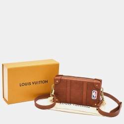 Louis Vuitton x NBA Brown Monogram Ball Grain Leather Soft Trunk Wallet