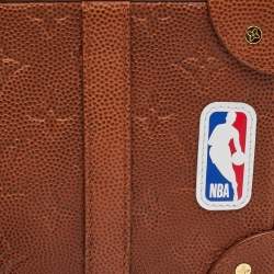 Louis Vuitton x NBA Brown Monogram Ball Grain Leather Soft Trunk Wallet