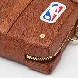 Louis Vuitton x NBA Brown Monogram Ball Grain Leather Soft Trunk Wallet