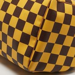 Louis Vuitton Yellow Damier Pop Canvas Speedy Bandouliere 50 Bag