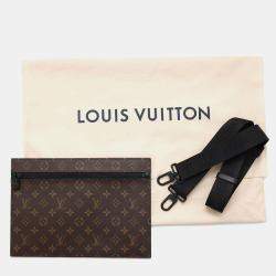 Louis Vuitton Brown Monogram Macassar Canvas Weekend PM Tote Bag 