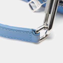 Louis Vuitton Blue Coated Canvas Leather Monogram Soft Trunk Shoulder Bag 
