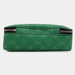Louis Vuitton Cactus Green Taigarama Monogram Alpha Messenger Bag