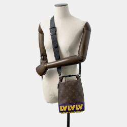 Louis Vuitton Noir Monogram Lv Rubber Cruiser Messenger Bag