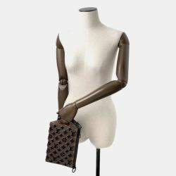 Louis Vuitton Brown Monogram Pattern Tuffetage Triangle Messenger Bag