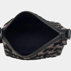 Louis Vuitton Brown Monogram Pattern Tuffetage Triangle Messenger Bag