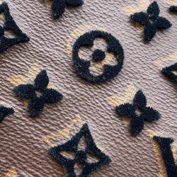 Louis Vuitton Brown Monogram Pattern Tuffetage Triangle Messenger Bag