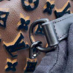 Louis Vuitton Brown Monogram Pattern Tuffetage Triangle Messenger Bag