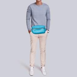 Louis Vuitton Blue Monogram Canvas and Leather Taigarama Outdoor Bumbag