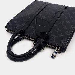 Louis Vuitton Black Coated Canvas Eclipse Sack Plat Crossbody Bag
