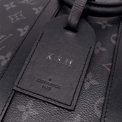 Louis Vuitton Black Coated Canvas Eclipse Sack Plat Crossbody Bag
