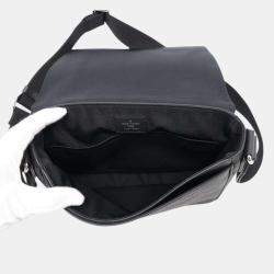 Louis Vuitton Black Damier Infini Leather PM District Messenger Bag