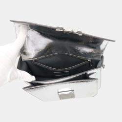 Louis Vuitton Metallic & Silver Epi Leather Monceau Distorted Top Handle Bag