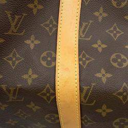 Louis Vuitton Brown Monogram Keepall Bandouliere 45 Satchel Bag