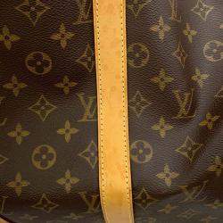 Louis Vuitton Brown Monogram Keepall Bandouliere 45 Satchel Bag