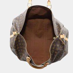  Louis Vuitton  Brown Monogram Keepall Bandouliere 60 Satchel Bag