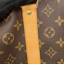  Louis Vuitton  Brown Monogram Keepall Bandouliere 60 Satchel Bag